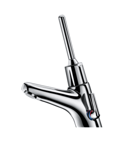 Self-closing mixer tap with operating lever Delabie