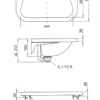 Washbasin, ECONOM, stainless steel