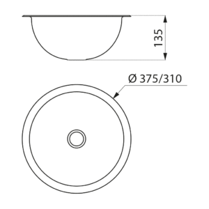 Einbaubecken_310mm_satiniert_ADL-120470.2_Zeichnung