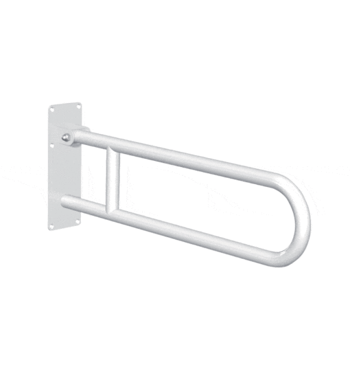 Folding piece handle ECONOM white powder-coated