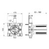 Urinal flush valve, electronic with battery operation, TEMPOMATIC 4, satin stainless steel, 430006**