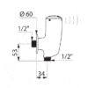 Elektronische Urinalspüler, Batterie integriert, TEMPOMATIC 3