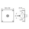 Delabie urinal flush valve drawing