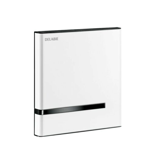 Electronic urinal flush white powder-coated Delabie