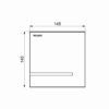 Chasse d'urinoir pour montage mural Dessin