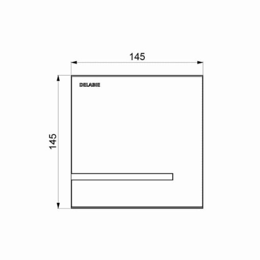 Urinal flush valve for wall mounting Drawing