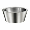 Semi-recessed basin Quadra satin stainless steel Delabie