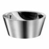 Countertop basin ALGUI stainless steel doublefiniish