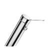 Washbasin mixer without pull rod stainless steel chrome-plated