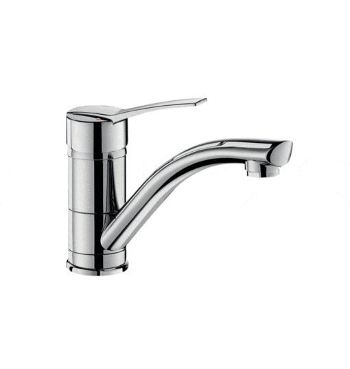 Single lever mixer swivel spout Delabie