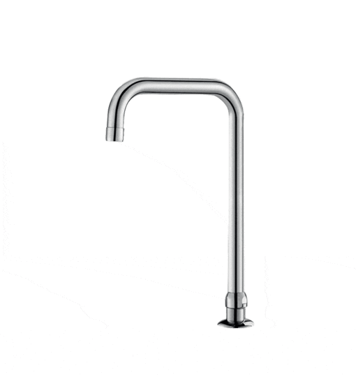 Swivel spout chrome-plated brass