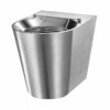 Cuspide per lavello fecale Delabie in acciaio inox a pavimento