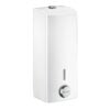 Soap dispenser white powder-coated stainless steel 1 litre