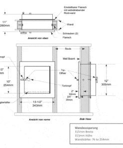 Pass-Through Stainless Steel Medical Device Bobrick Drawing