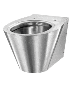 Stainless steel wall-hung lavatory