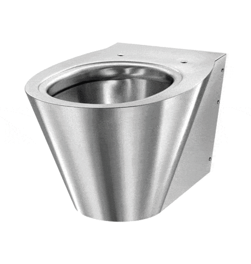 Toilet stainless steel wall-hung