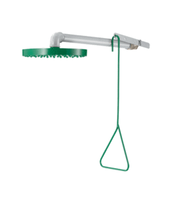 Delabie safety shower with manual override