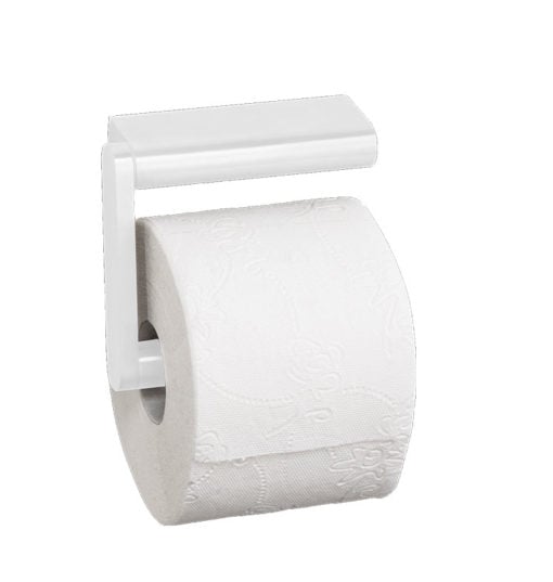 PROOX, Single toilet roll holder, "extra strong", white coated stainless steel