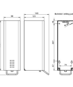 Soap Dispenser Anthracite for Cream Soap Drawing