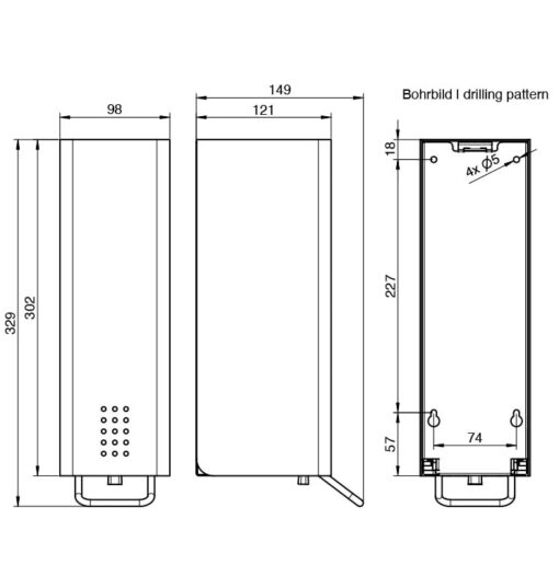 Soap Dispenser Anthracite for Cream Soap Drawing