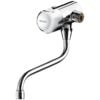 Self-closing mixer tap with swivel spout Delabie