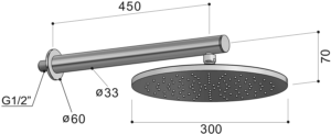 Duschkopf_Waterline_SA33_AFO-WL-SA33_Zeichnung