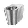 WC stainless steel floor-standing stainless steel satinised