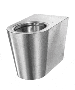 WC stainless steel floor standing stainless steel satin