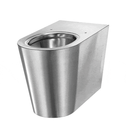 WC stainless steel floor standing stainless steel satin