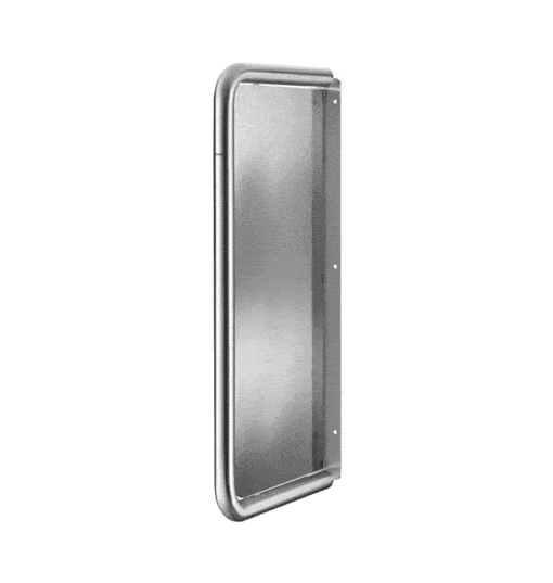 Urinal partition sponge wall stainless steel Delabie