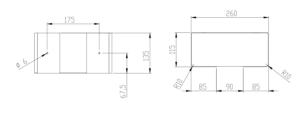 Handtuchspender_Edelstahl_offen_PU-105-S_Zeichnung