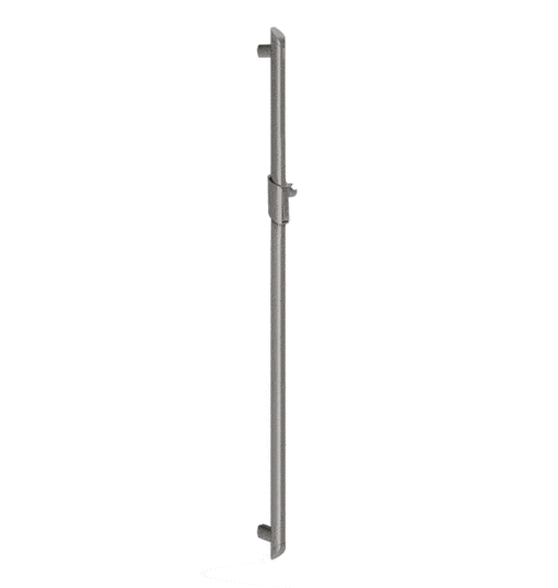 Barre de douche avec curseur aluminium anthracite métallisé