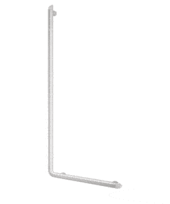 Main courante en forme de L en aluminium blanc 1130mm Delabie