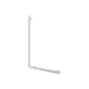 Handrail aluminium white L-shape Delabie