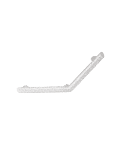 Angled handle 220x220mm aluminium white
