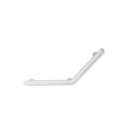 Angle handle 220x220mm aluminium white