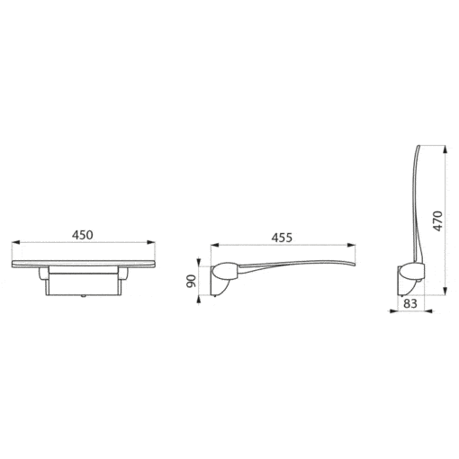 Siège de douche rabattable amovible aluminium blanc dessin