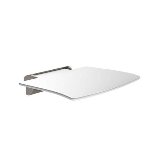 Detachable folding shower seat aluminium anthracite