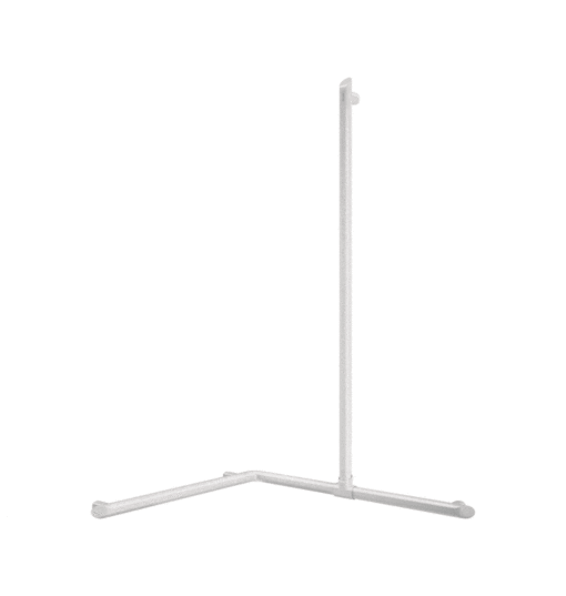 2 Wandhandlauf Aluminium weiss