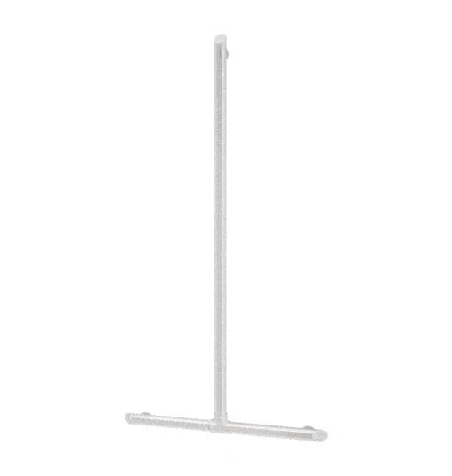 Main courante en forme de T Be-line aluminium blanc