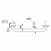 Maniglione diritto Ø 32, 400 mm, acciaio inox, lucidato a specchio UltraPolish