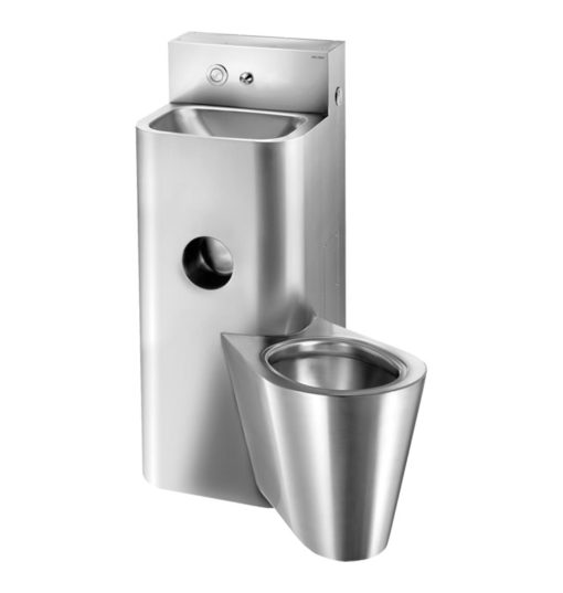 Combinazione di prigioni KOMPACT, con lavabi e WC sospeso, a destra