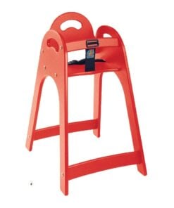 Children's High Seat red Koala Kare stackable plastic