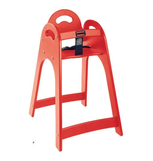 Children's High Seat red Koala Kare stackable plastic