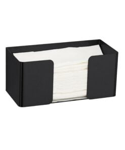 Distributeur de serviettes ouvert noir mat