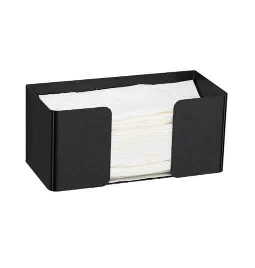 Distributeur de serviettes ouvert noir mat