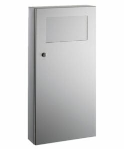 Cestino in acciaio inox Armatron con serratura
