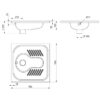 Hock-WC SHA 700, Edelstahl 1.4301 satiniert, ohne Siphon, ADL-113610