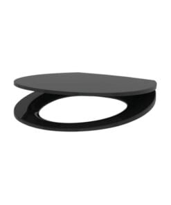Black WC seat with lid