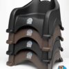 Rehausseur de chaise pour enfants, empilable, plastique noir, KB327**